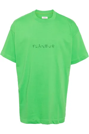 FLÂNEUR Logo-handwritten cotton T-shirt