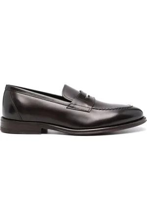 HENDERSON BARACCO Penny-slot leather loafers