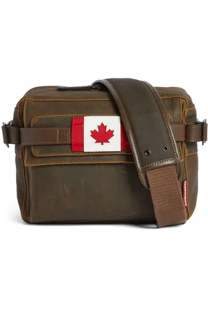 Dsquared2 Maple leaf motif messenger bag