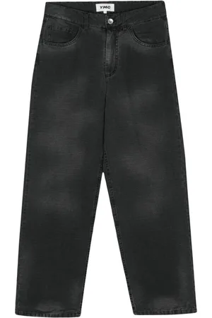 YMC Wide-leg washed jeans