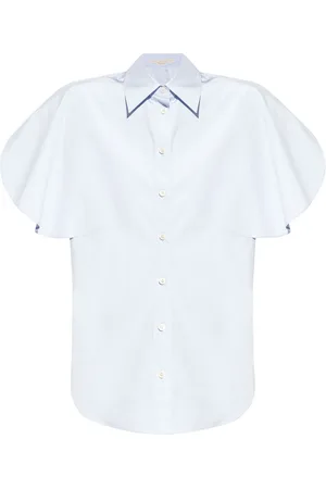 Stella McCartney Flutter-sleeve cotton shirt