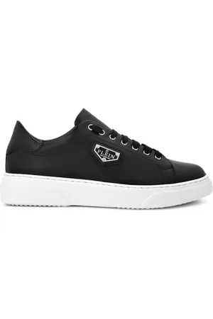 Philipp Plein Logo-plaque leather sneakers