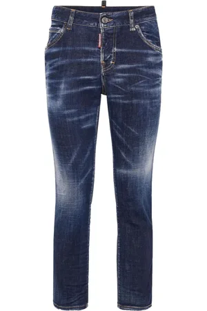 Dsquared2 High-waisted faded skinny jeans