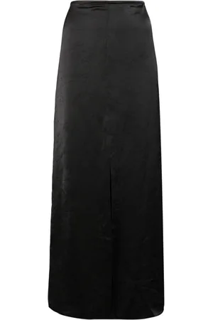 IRO Crinkled satin midi skirt