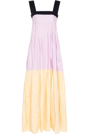 Plan C Colourblock cotton dress