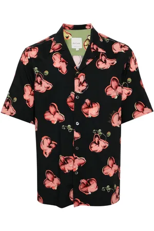 Paul Smith Orchid-print short-sleeves shirt