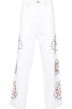 Bluemarble Floral-motifs loose-fit jeans