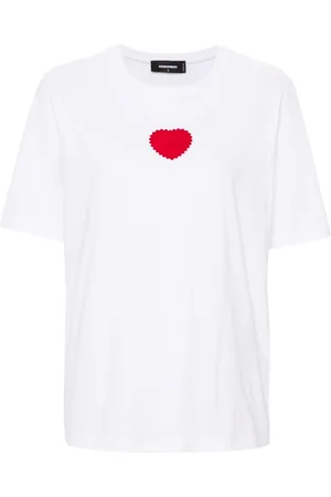 Dsquared2 Heart-patch cotton T-shirt