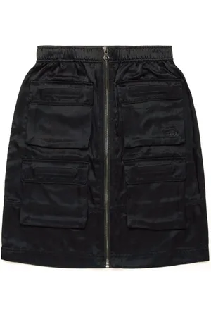 Diesel Satin cargo miniskirt