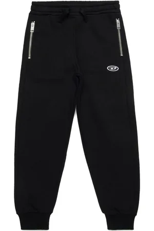 Diesel Logo-appliqué cotton track pants