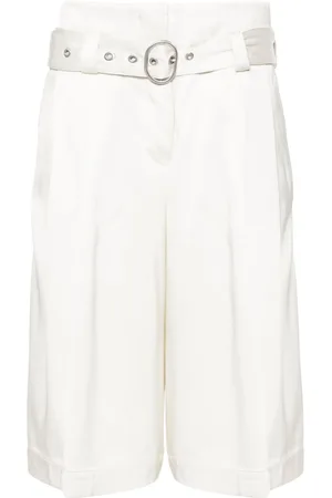 Jil Sander High-waist satin shorts