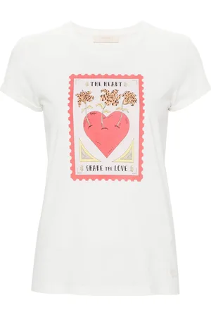 Twin-Set Graphic-print cotton T-shirt