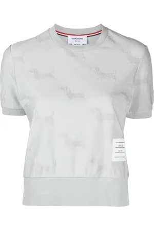 Thom Browne Hector jacquard-terry T-shirt