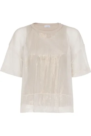 Brunello Cucinelli Semi-sheer layered T-shirt