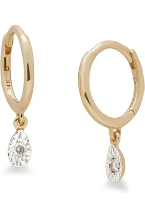 Monica Vinader 14kt recycled yellow diamond earrings