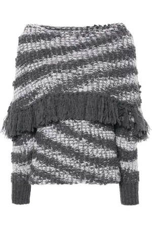 Stella McCartney Fringed tiger-pattern jumper