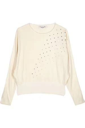 Dior Rhinestone-embellished wool jumper