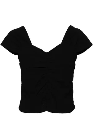B+AB Textured ruched top