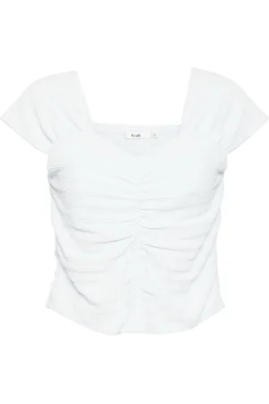 B+AB Textured ruched top