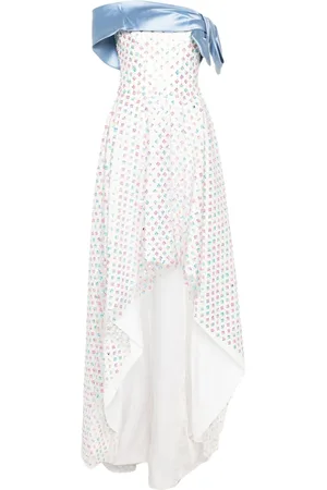 GEMY MAALOUF Floral sequin-embellished midi dress