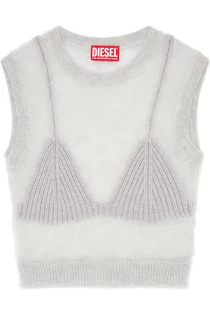 Diesel M-Arostica knitted tank top