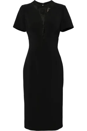 Elie saab Lace-panel midi dress