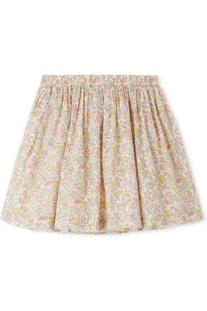 BONPOINT Jupe floral-print cotton skirt