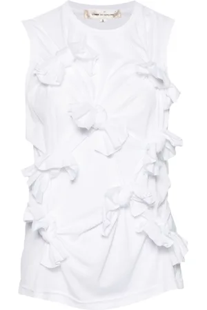 Comme des Garçons Knot-detailed jersey tank top