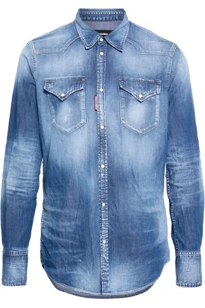 Dsquared2 Stonewashed denim shirt