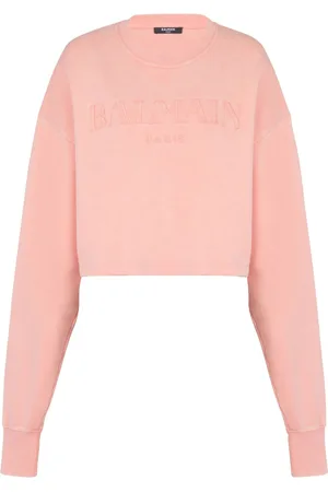 Balmain Logo-embroidered cotton sweatshirt