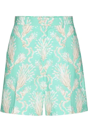 VALENTINO GARAVANI Abstract-print cotton shorts
