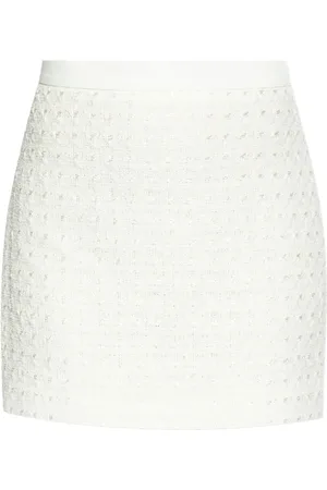 Casablanca High-waisted cotton mini skirt