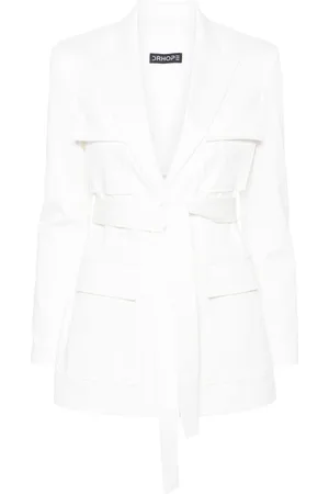 DRHOPE Belted single-breasted jacket