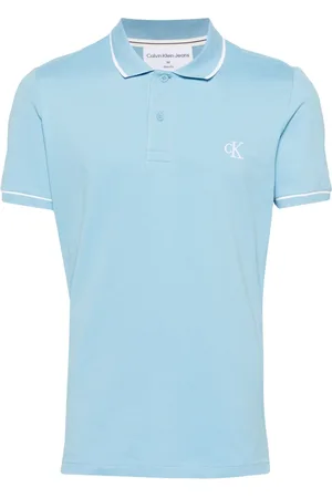 Calvin Klein Logo-embroidered piqué polo shirt