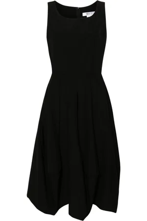 Comme des Garçons Boat-neck wool midi dress