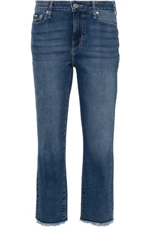 DKNY Straight.leg cropped jeans
