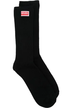 Kenzo Logo-patch ribbed socks