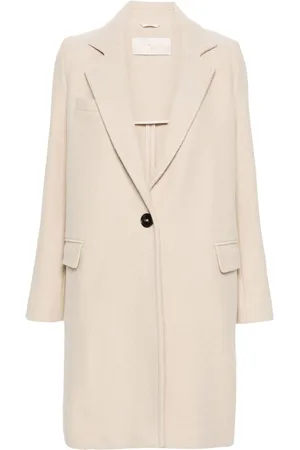 Circolo Single-breasted wool coat