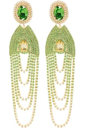 MAGDA BUTRYM Crystal-embellished clip-on earrings
