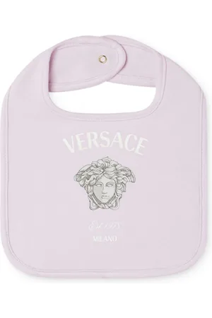 VERSACE Medusa-print cotton bib