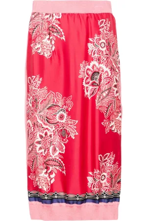 Etro Floral-print midi skirt