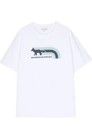 Maison Kitsuné Flash Fox-print cotton T-shirt