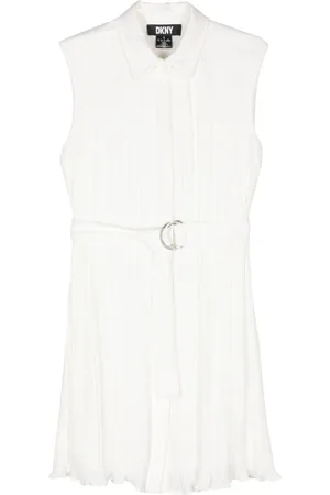 DKNY Pleat-detail midi shirt dress