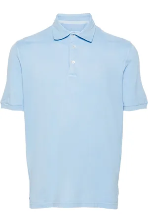 FEDELI Short-sleeve piqué polo shirt