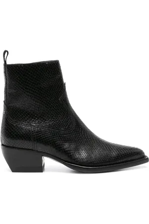 Golden Goose Snakeskin-effect leather ankle boots