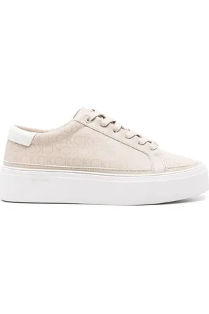 Calvin Klein Logo-print flatform sneakers