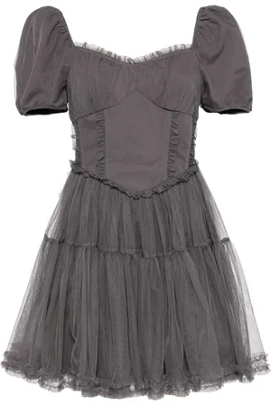 B+AB Ruffled panelled minidress