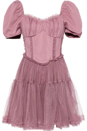 B+AB Ruffled panelled minidress