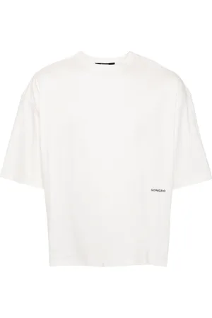 SONGZIO Logo-embroidered panel-detail T-shirt