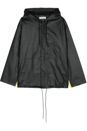 WALTER VAN BEIRENDONCK Stop logo-print hooded jacket